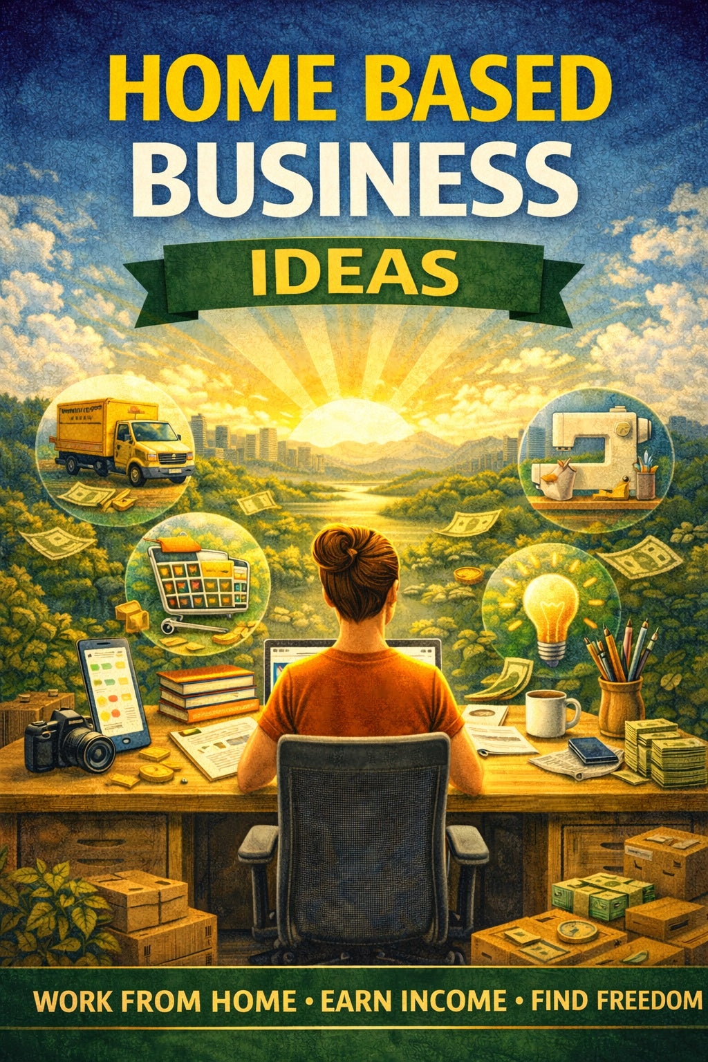 Home Based Business Ideas: Work From Home, Earn Income, Find Freedom