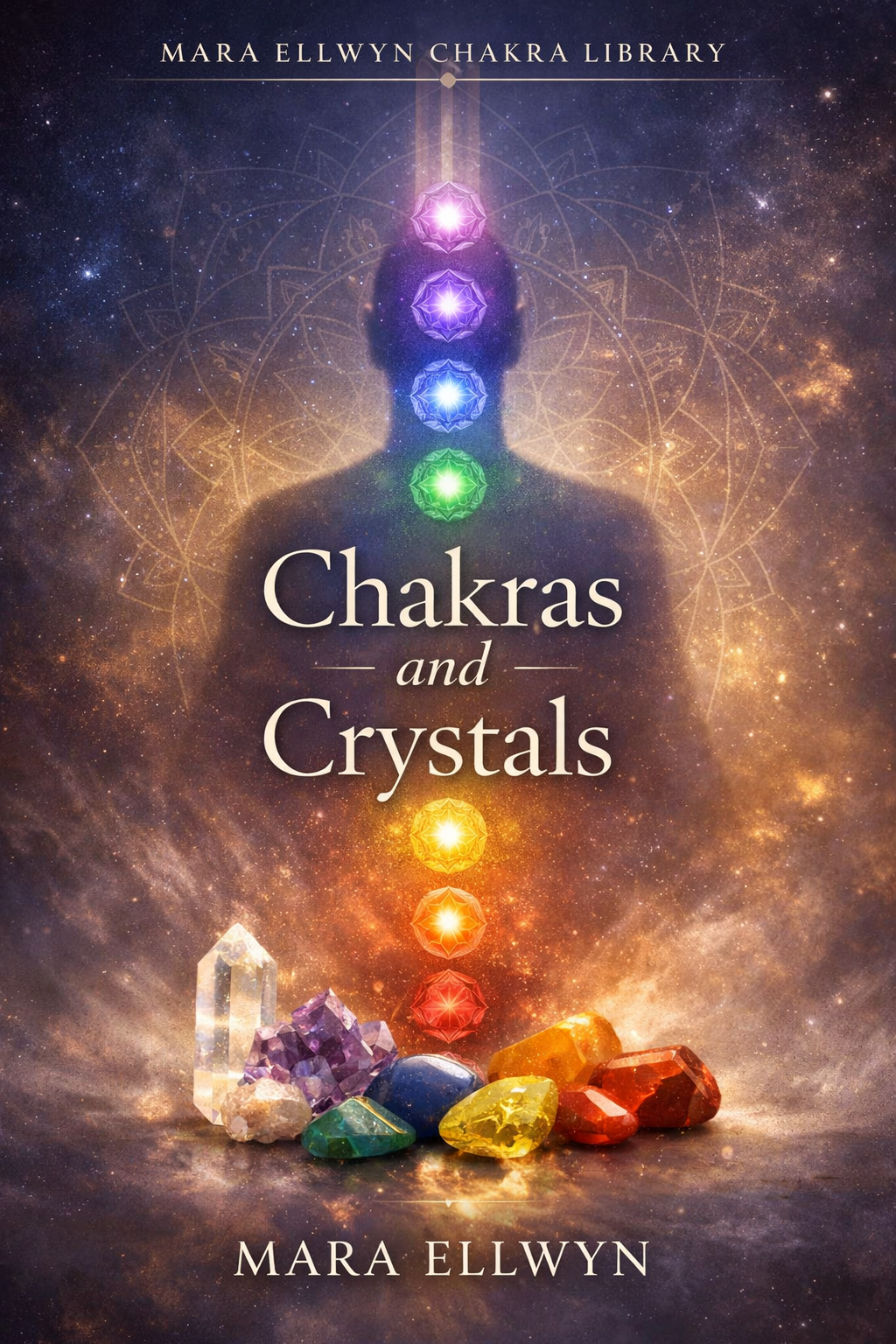 Chakras and Crystals by Mara Ellwyn book cover