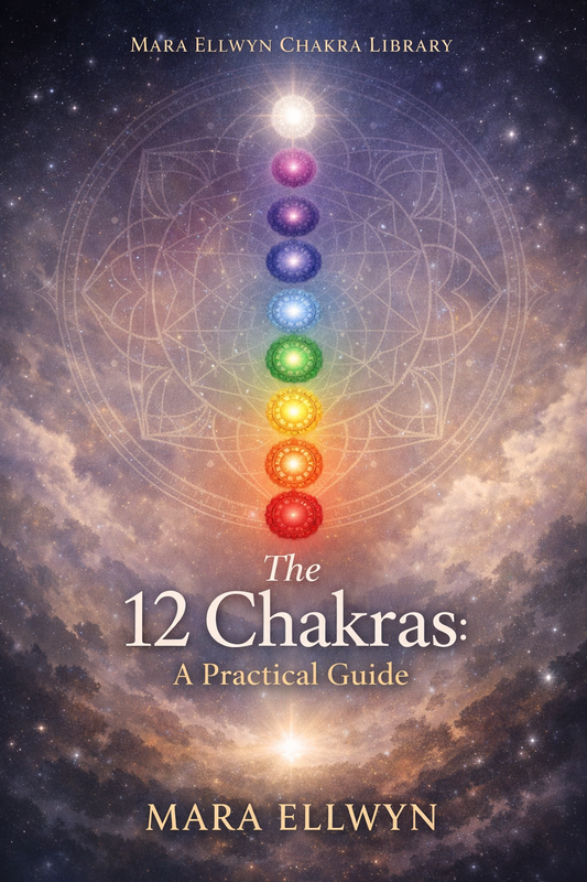 The 12 Chakras: A Practical Guide by Mara Ellwyn book cover