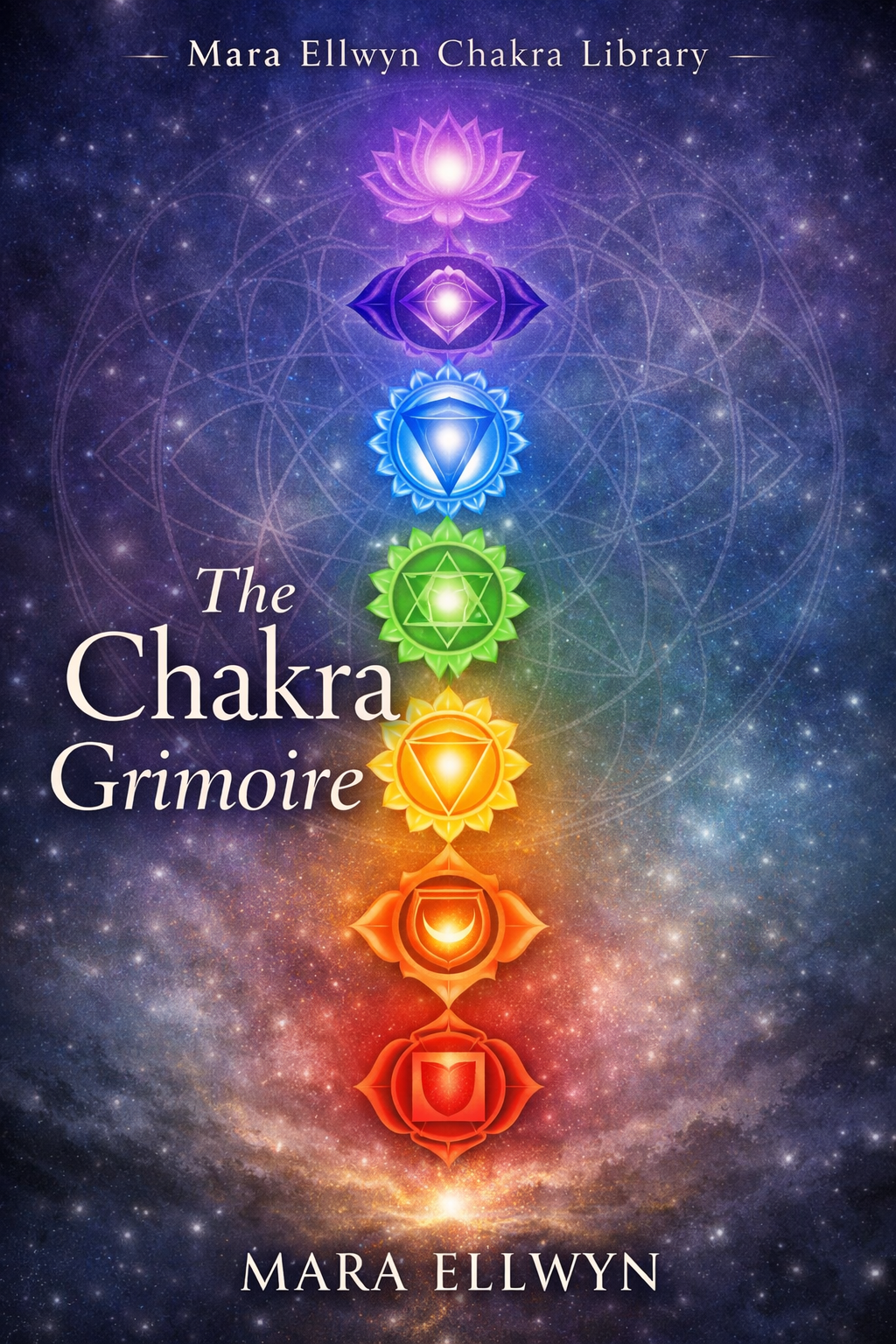 The Chakra Grimoire by Mara Ellwyn book cover